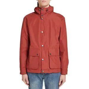 Barbour Gunwale Men Rust Zip Waterproof Hooded Jacket Size M